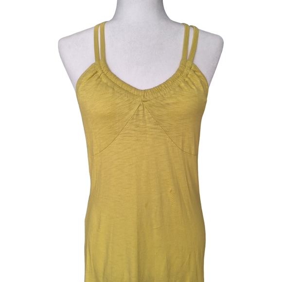 Athleta Women's Lime Green Cotton Modal Mini Dress with Shelf Bra szS - Picture 3 of 9
